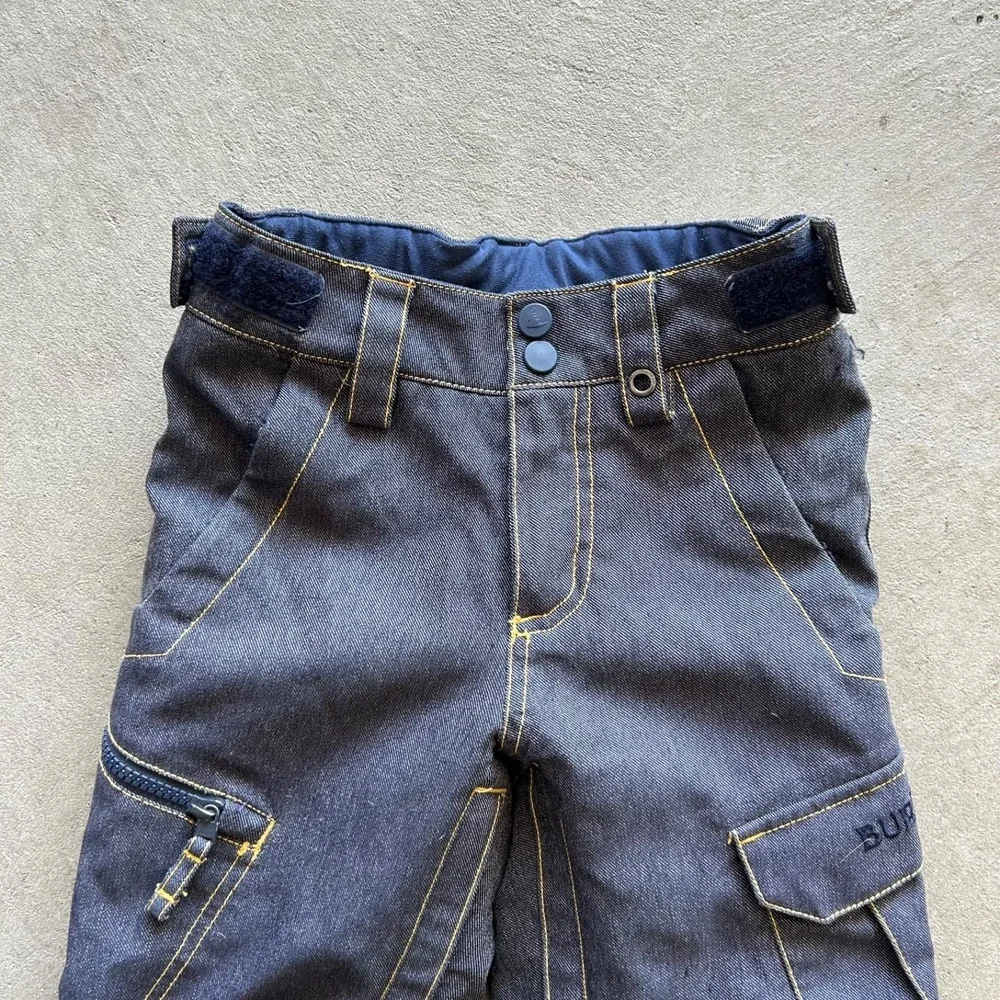 Burton DryRide Snowboard Pants Kids Youth XS Navy Blue Snow Ski Skiing